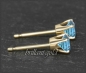 Preview: Ohrstecker 585 Gold Topas blau 4,5,6,7mm